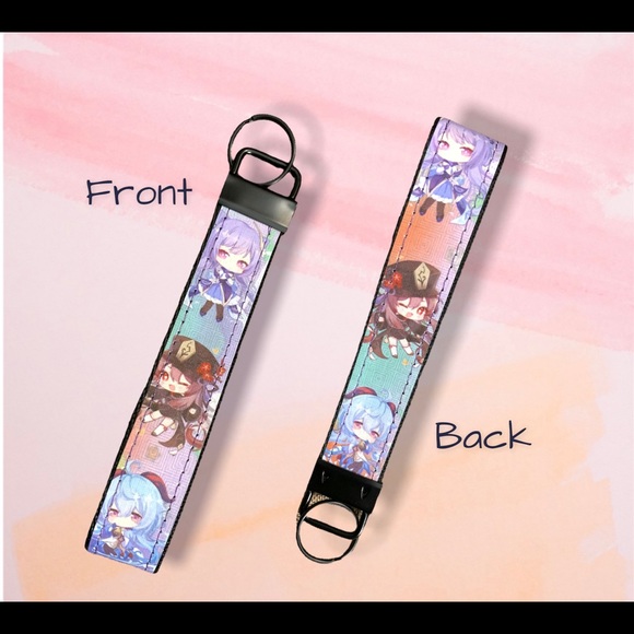 Cute kawaii anime game characters GI wristlet, key fob - Picture 3 of 8